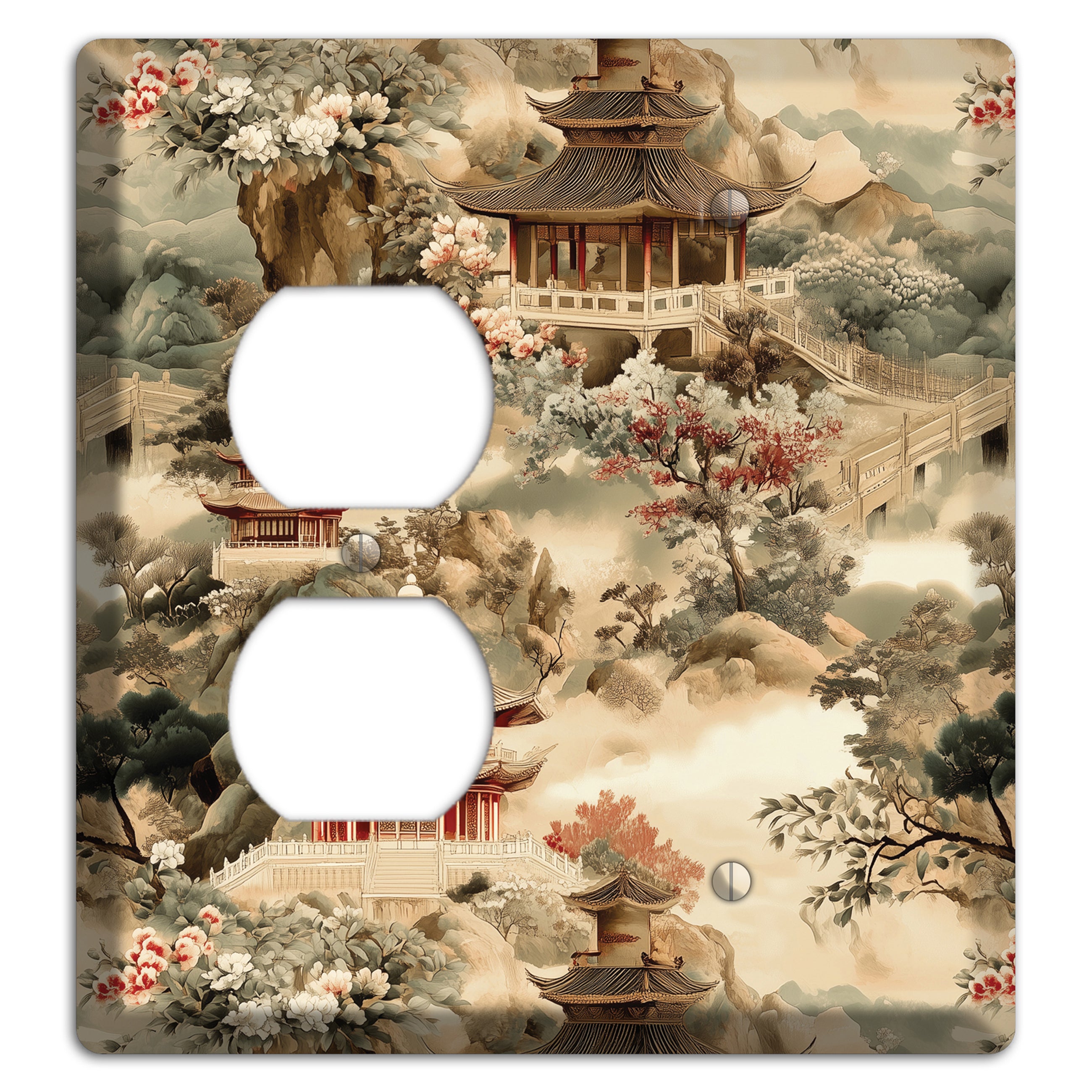 Jade Mountain Reverie Duplex / Blank Wallplate