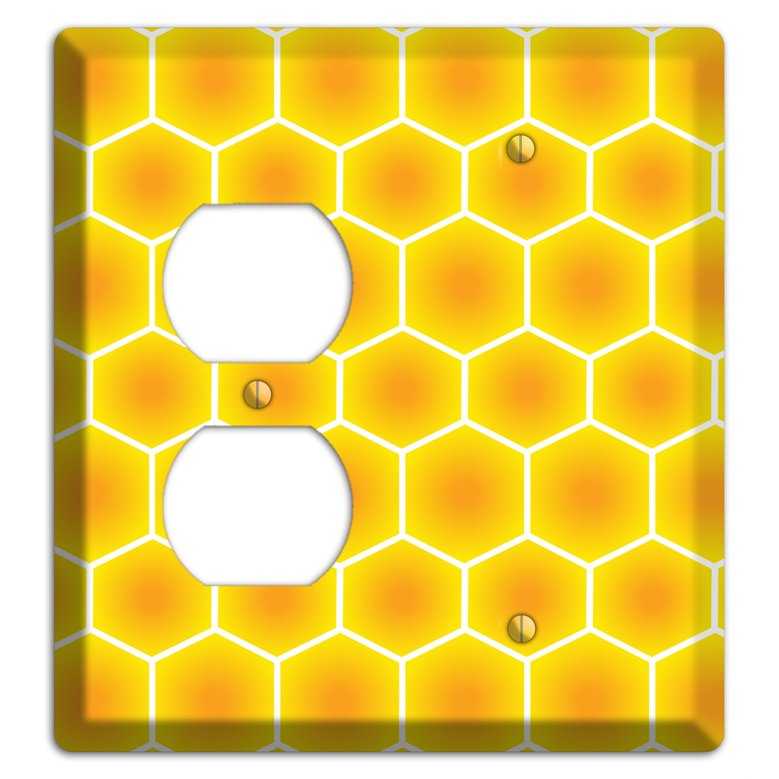 Liquid Gold Grid Duplex / Blank Wallplate