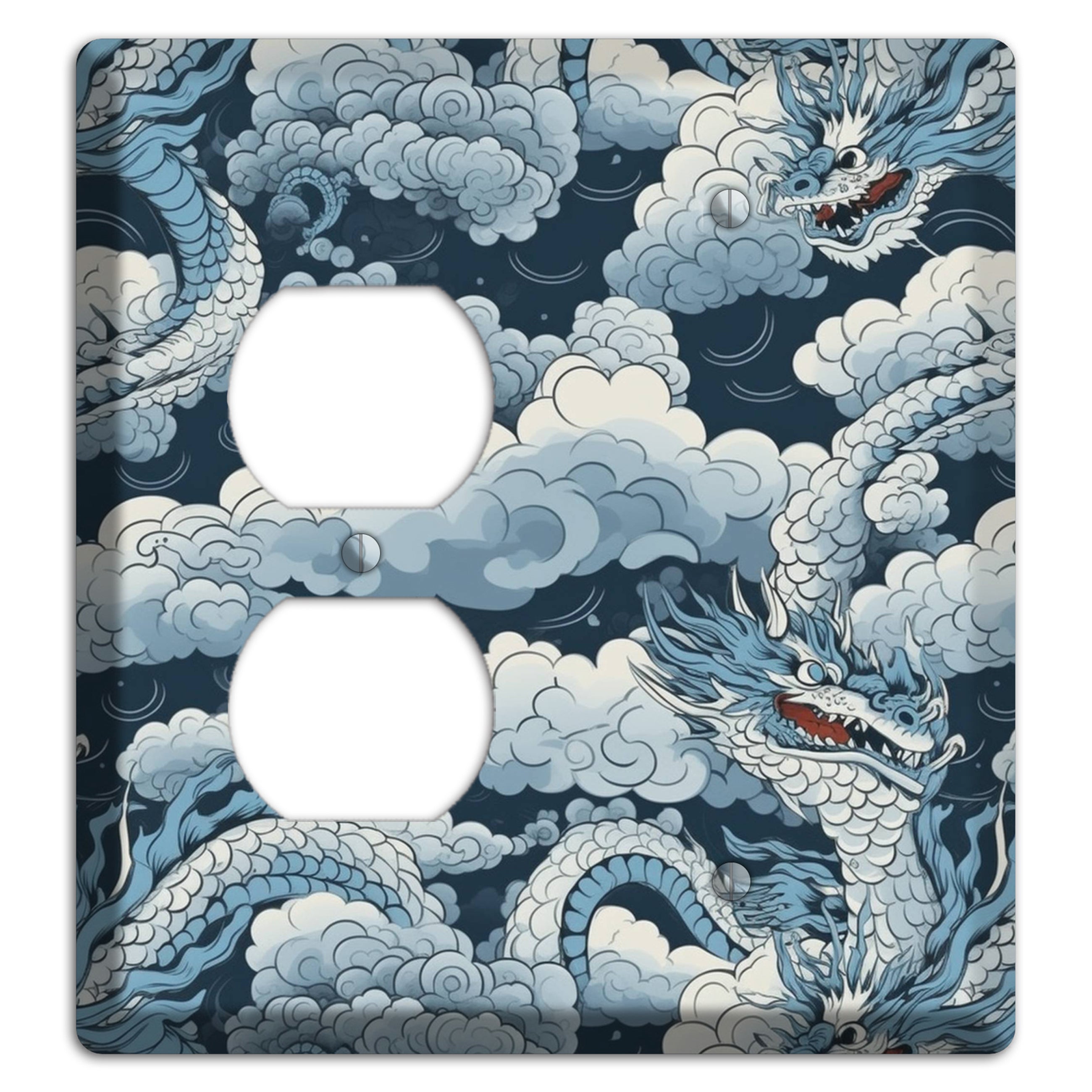 Storm Serpent Rising Duplex / Blank Wallplate
