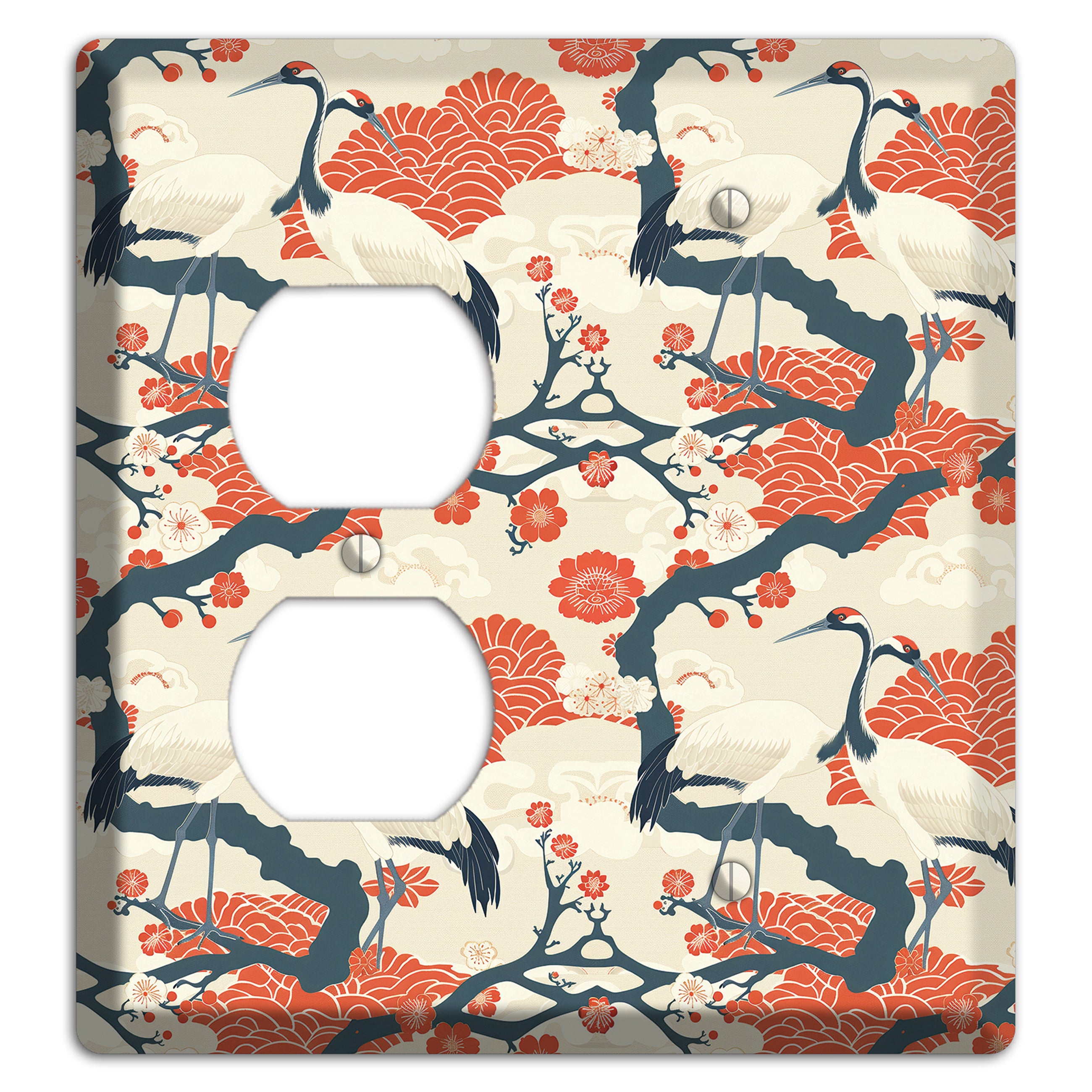 Vermillion Crane Court Duplex / Blank Wallplate