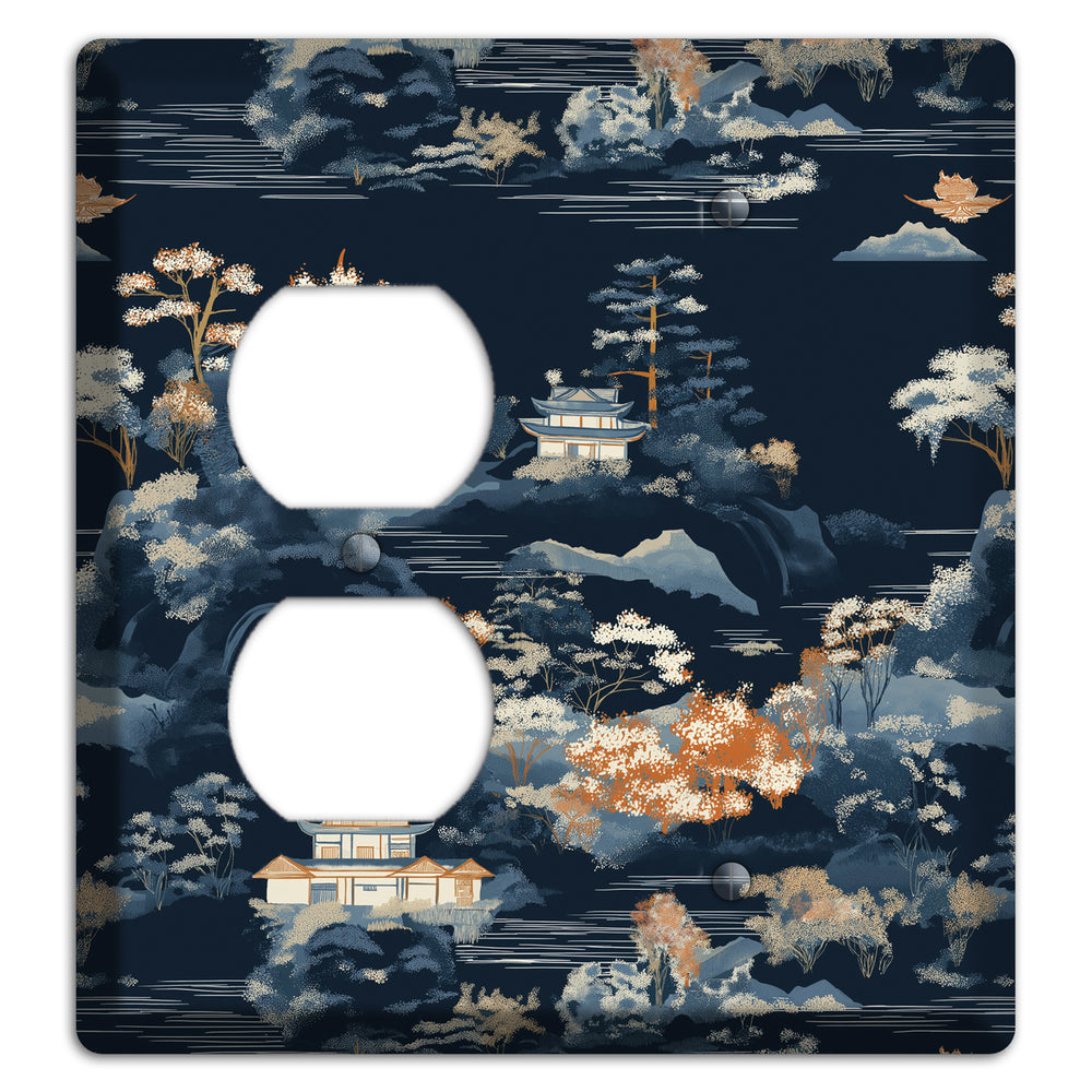 Jade Lantern Dusk Duplex / Blank Wallplate
