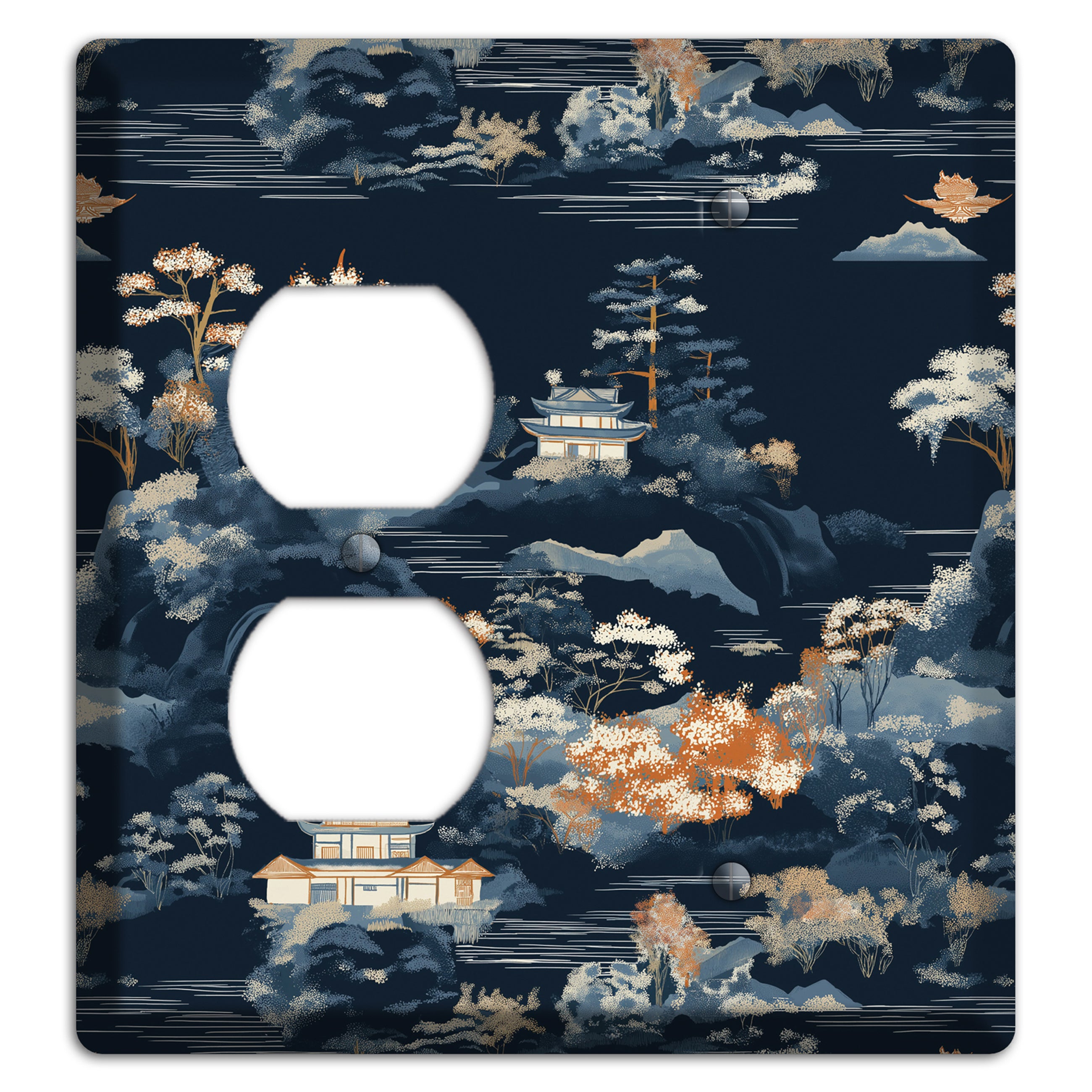 Jade Lantern Dusk Duplex / Blank Wallplate