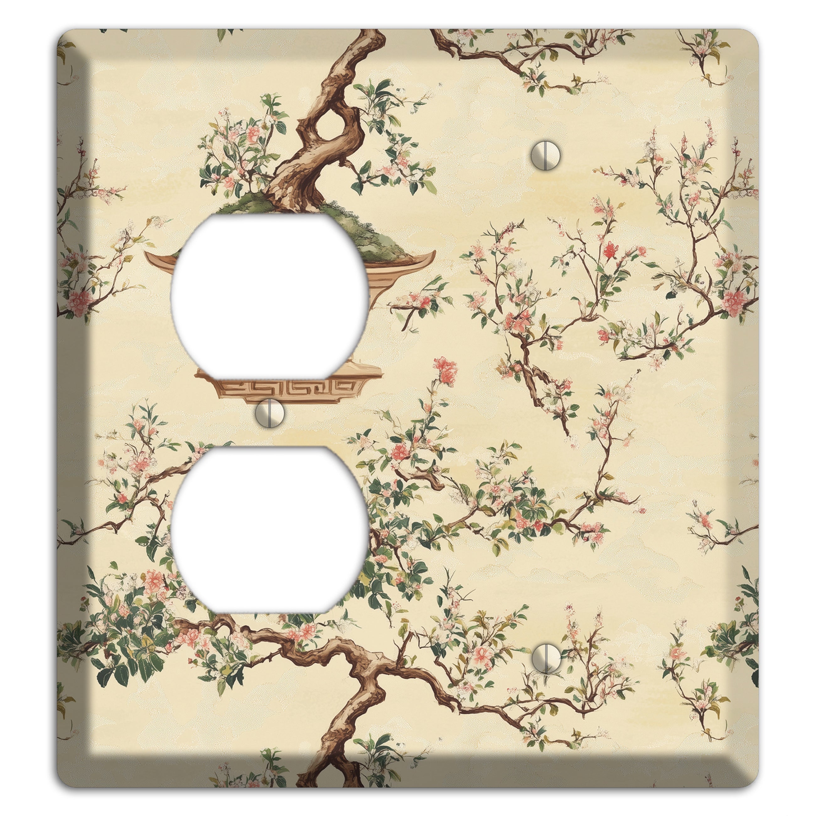 Bonsai & Blossom Duplex / Blank Wallplate