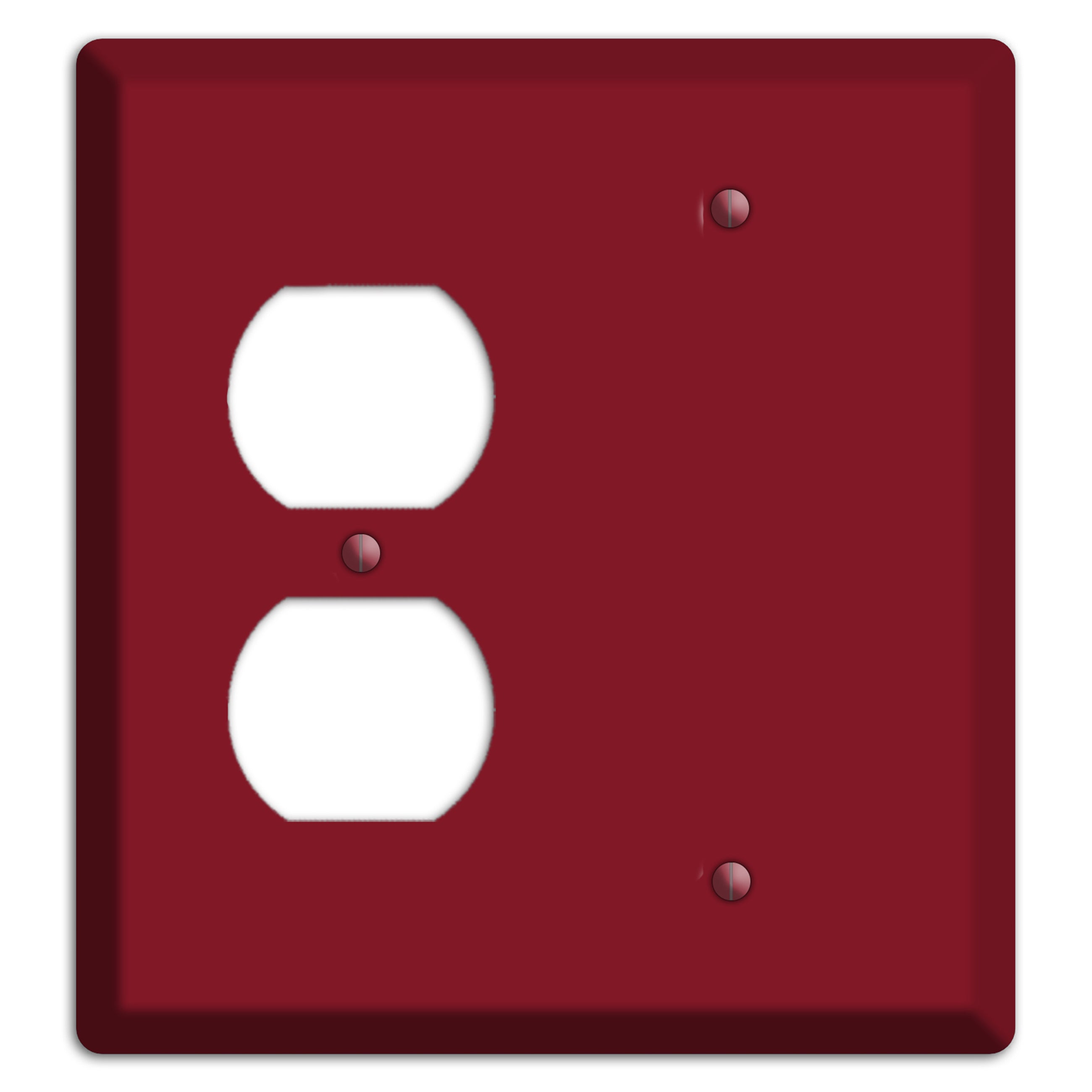 Baxter Burgundy Wine Duplex / Blank Wallplate