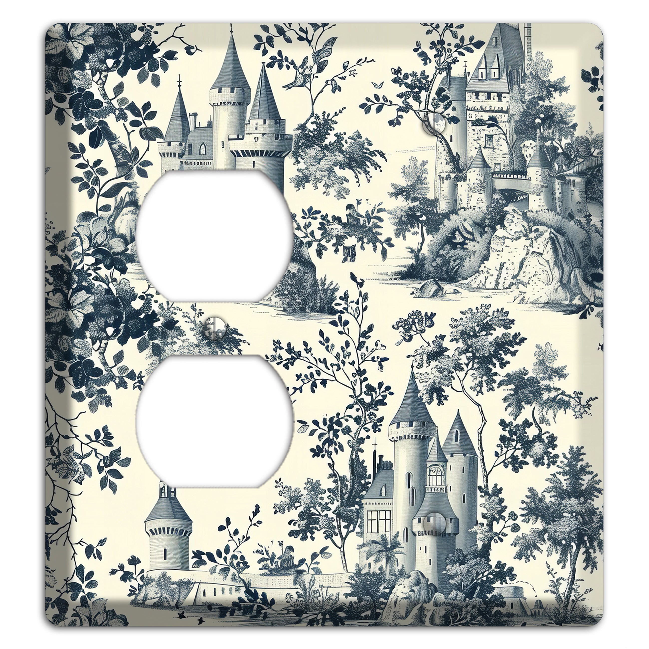 Castle & Crown Duplex / Blank Wallplate