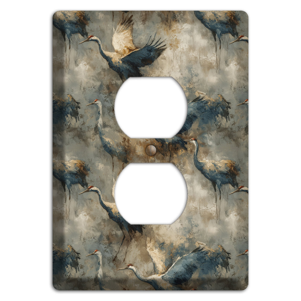 Slate Crane Migration Duplex Outlet Wallplate