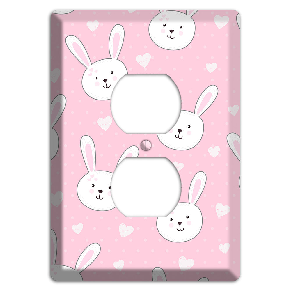 Bunny Love Duplex Outlet Wallplate