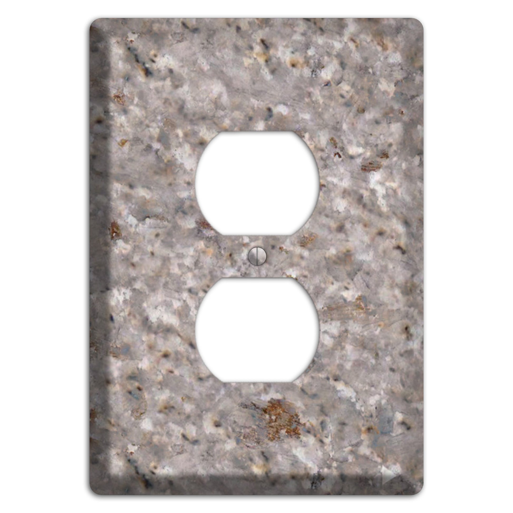 Kashmir White Granite Duplex Outlet Wallplate