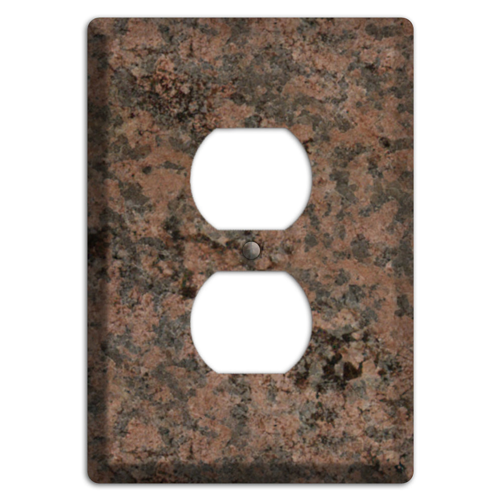 Granite Name: Indian Dakota Granite Duplex Outlet Wallplate