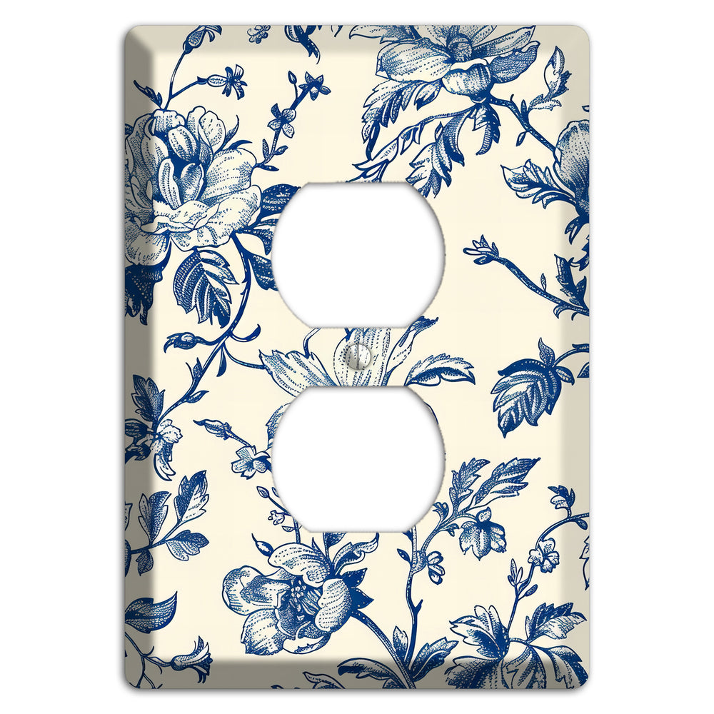 Garden Indigo Reverie Duplex Outlet Wallplate
