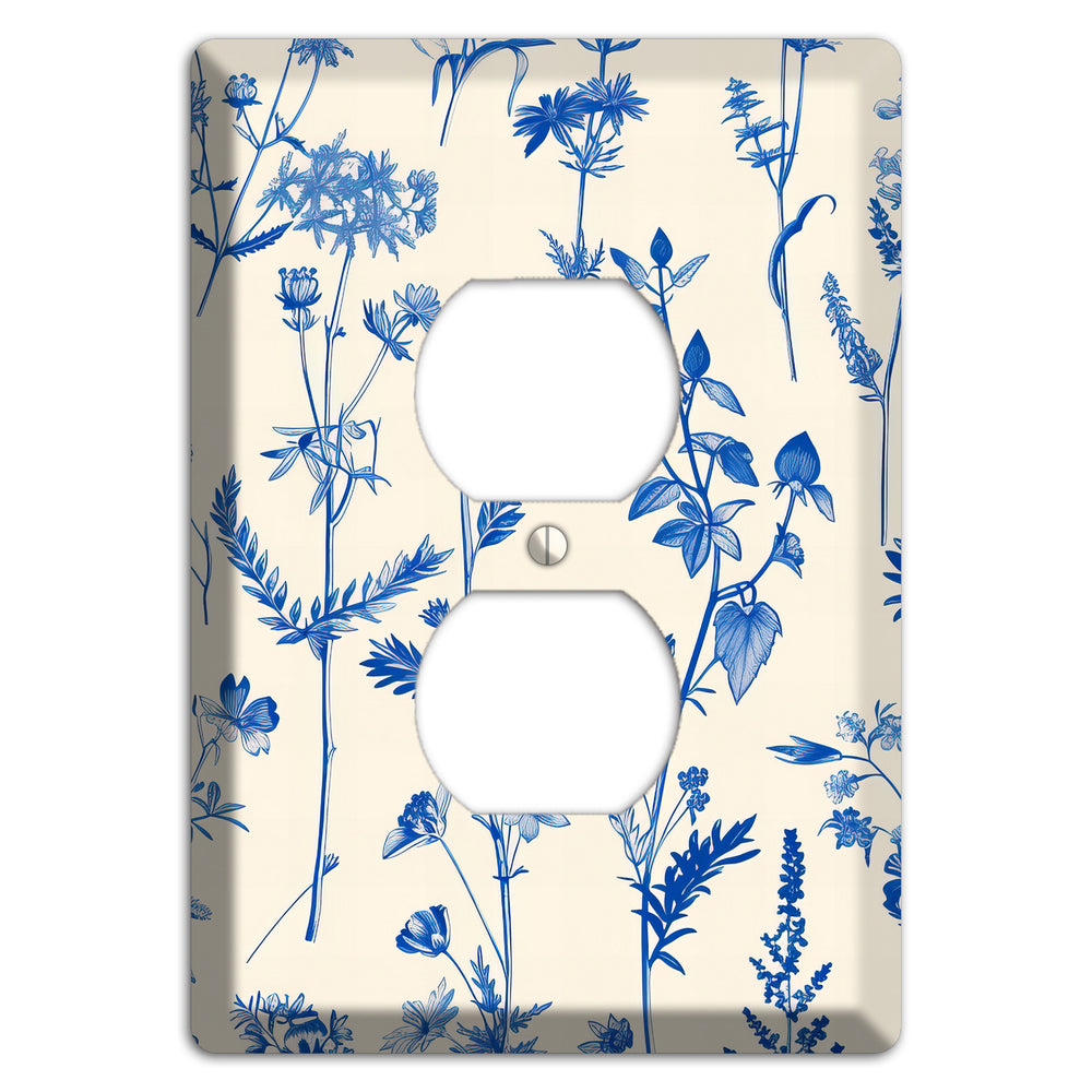 Meadow in Ink Duplex Outlet Wallplate