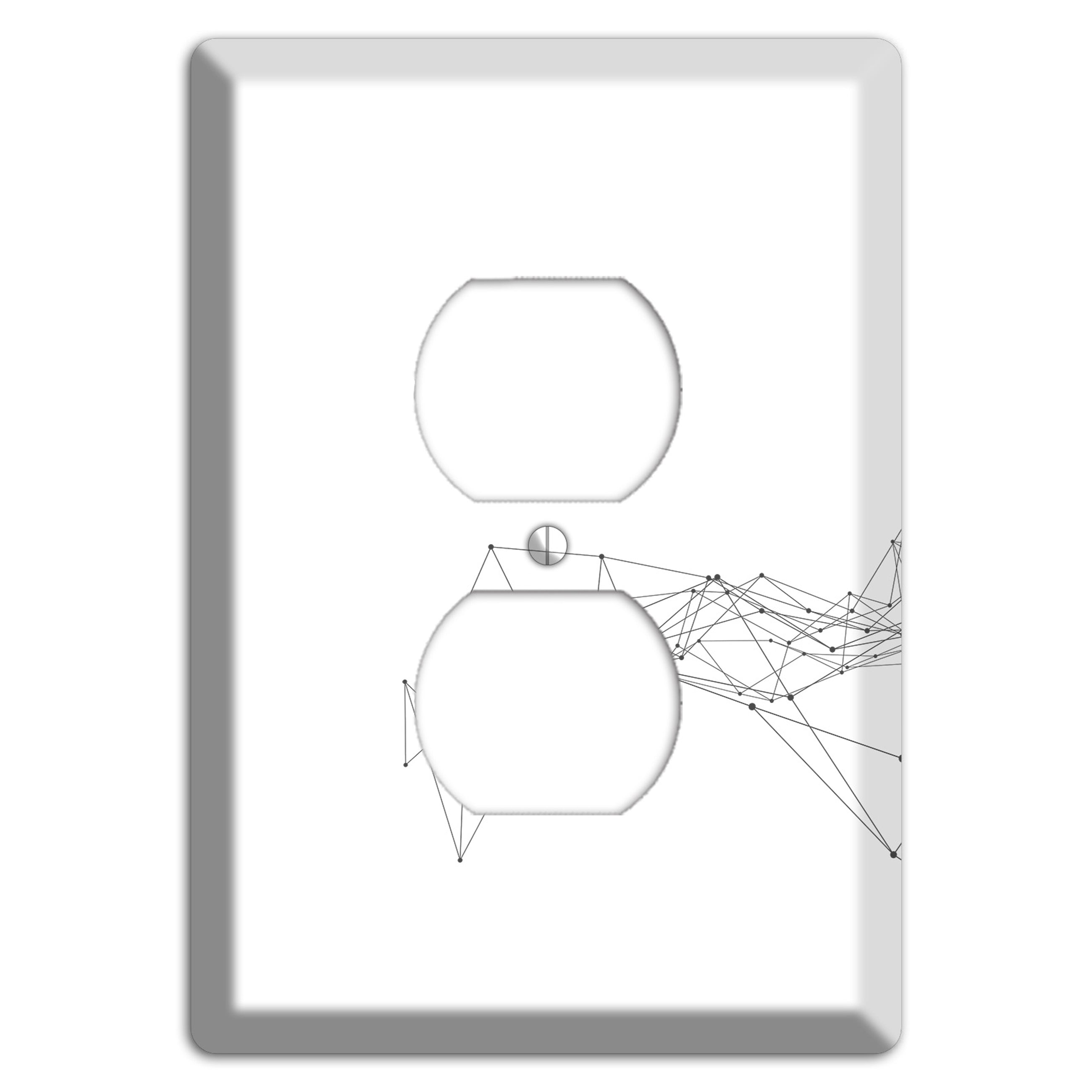 Emergent Mesh Theory Duplex Outlet Wallplate