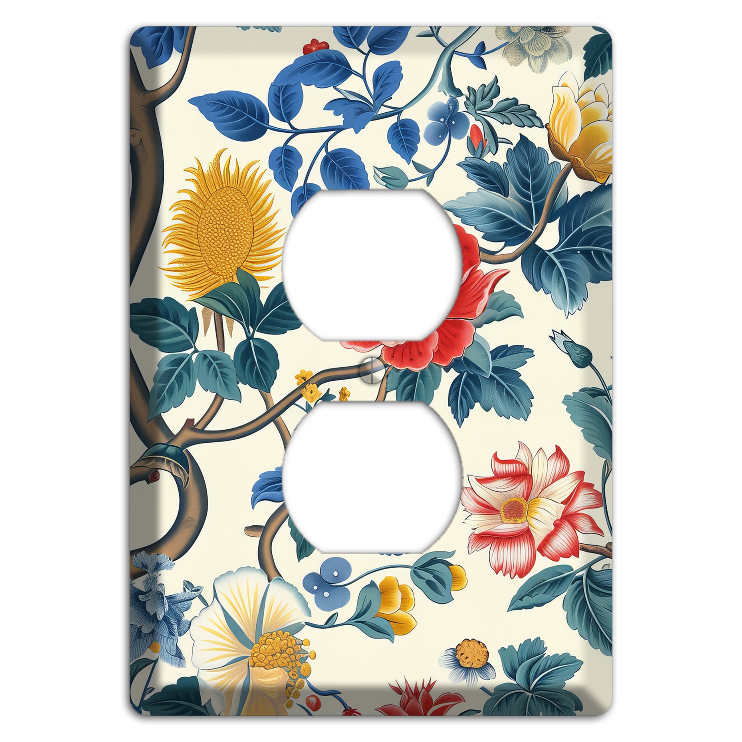 Tangled Bloom Tapestry Duplex Outlet Wallplate