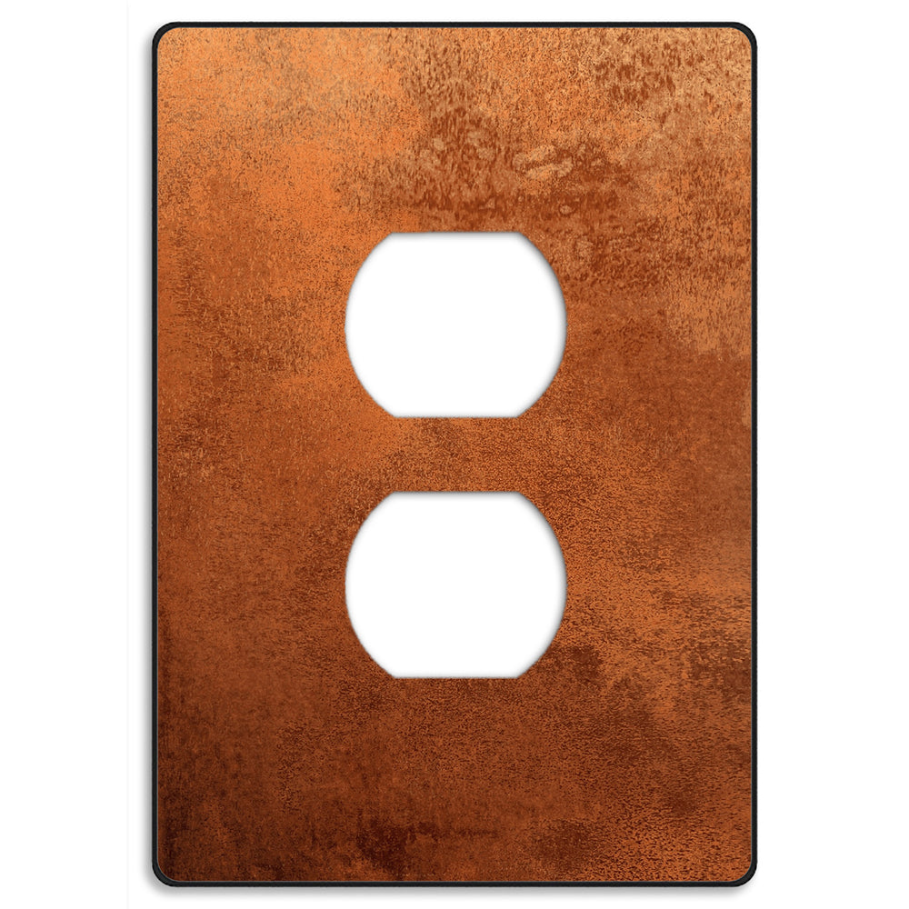 Screwless Copper Duplex Outlet Wallplate