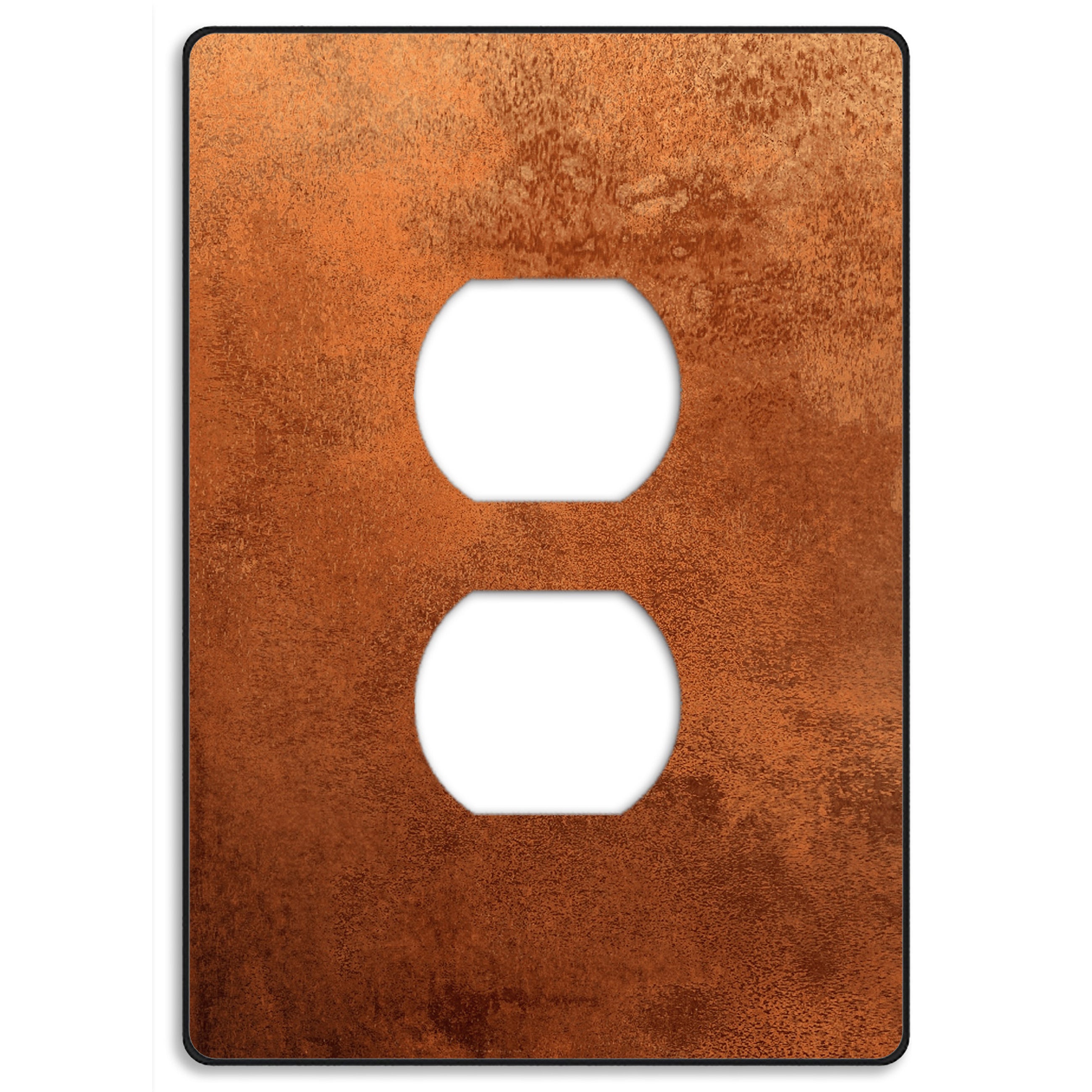 Screwless Copper Duplex Outlet Wallplate
