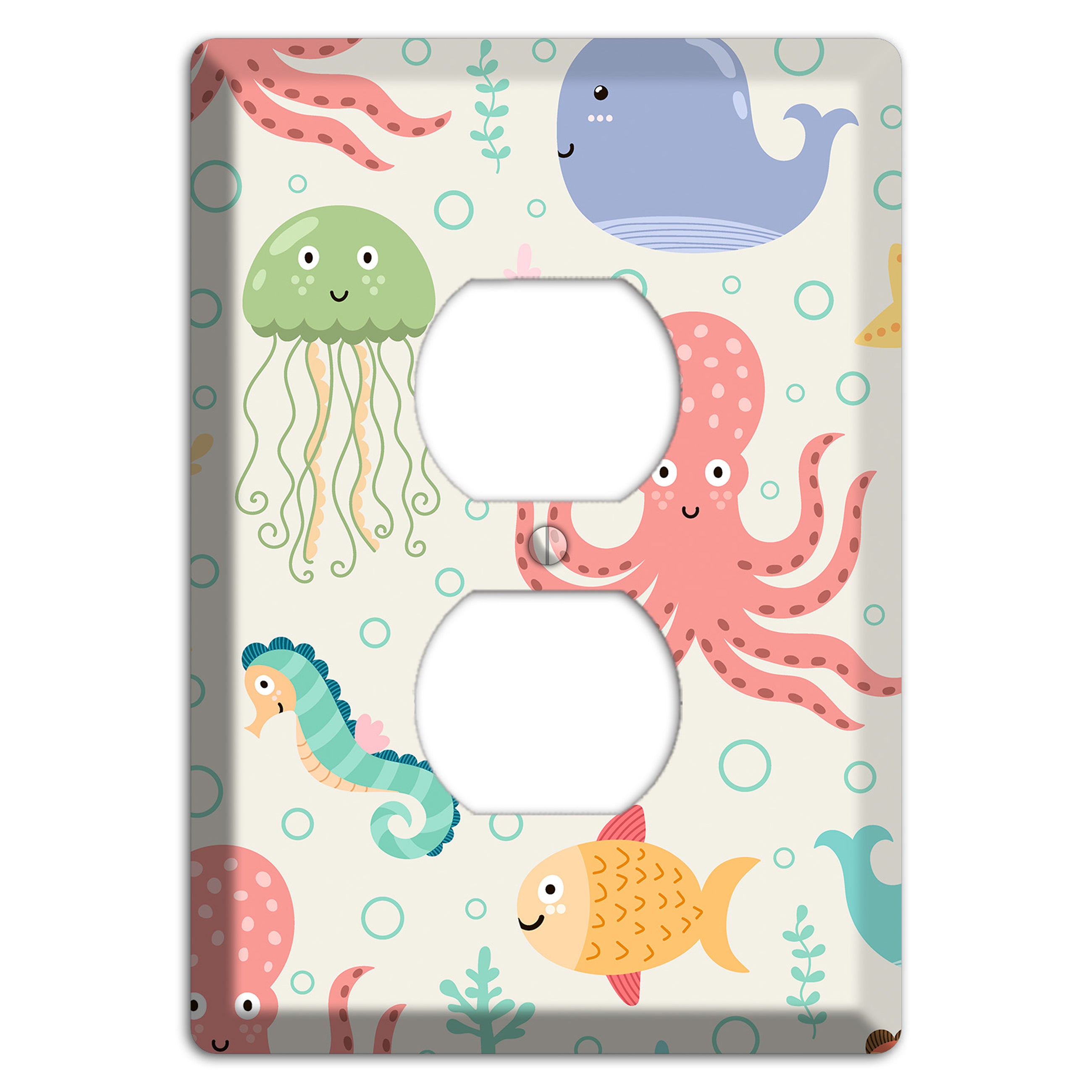 Ocean Buddies Duplex Outlet Wallplate