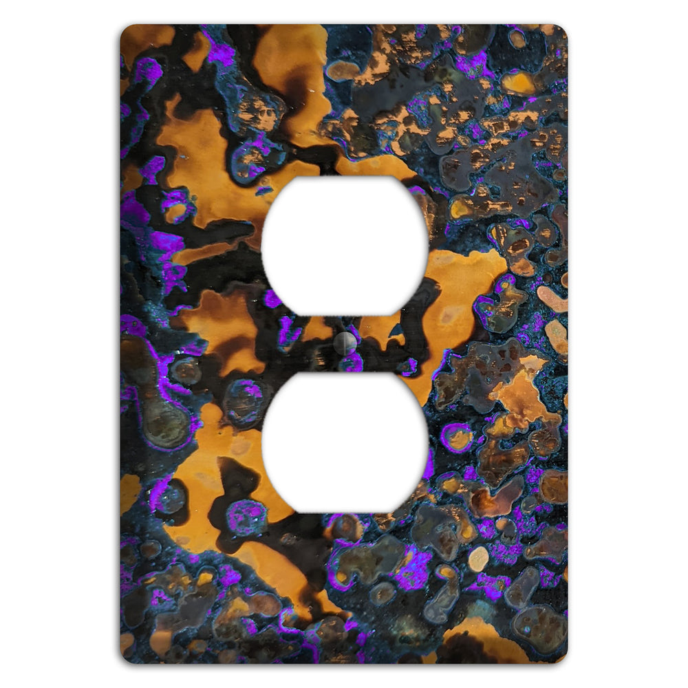 Copper Purple Duplex Outlet Cover Plate
