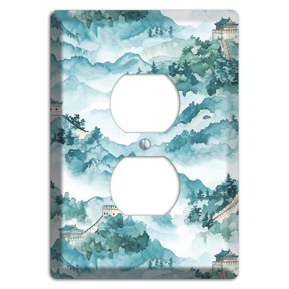 Watchtower in Mist Duplex Outlet Wallplate