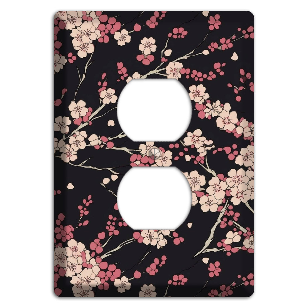 Night Blossom Drift Duplex Outlet Wallplate