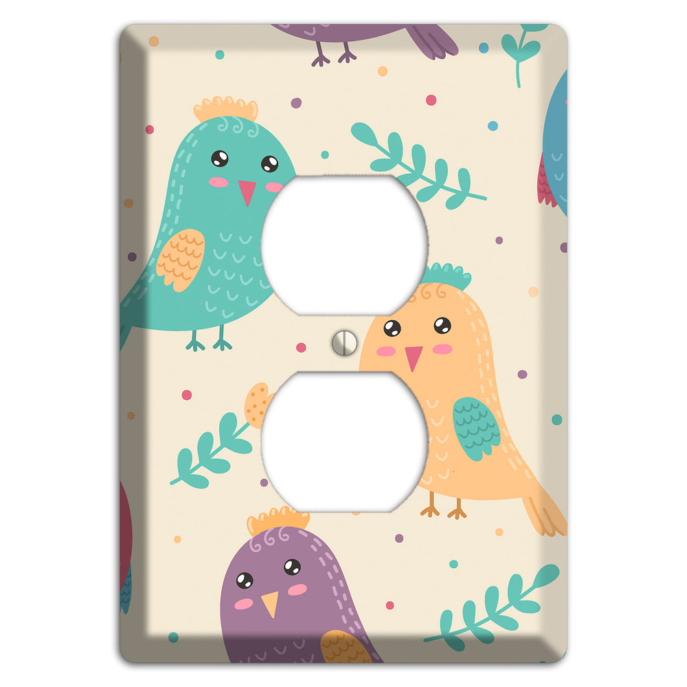 Jungle Giggles (Light) Duplex Outlet Wallplate