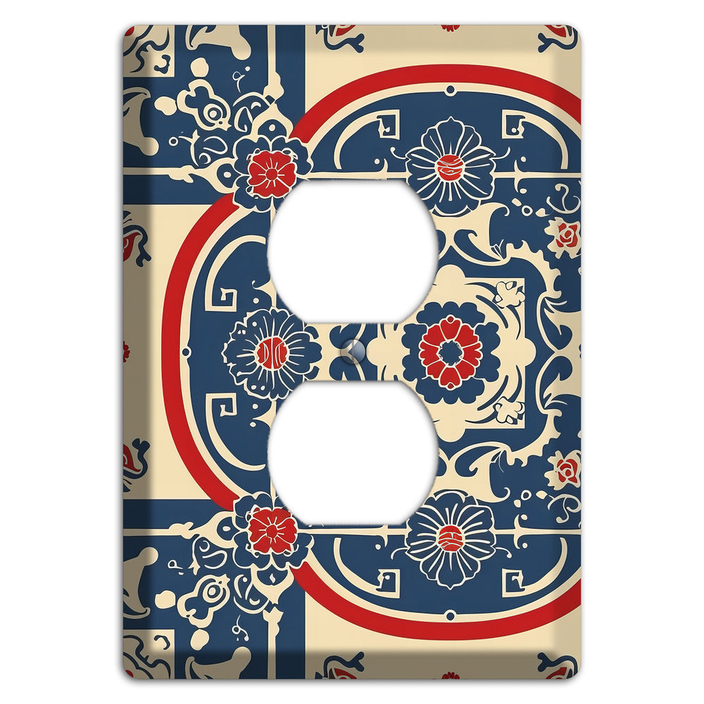 Imperial Medallion Court Duplex Outlet Wallplate