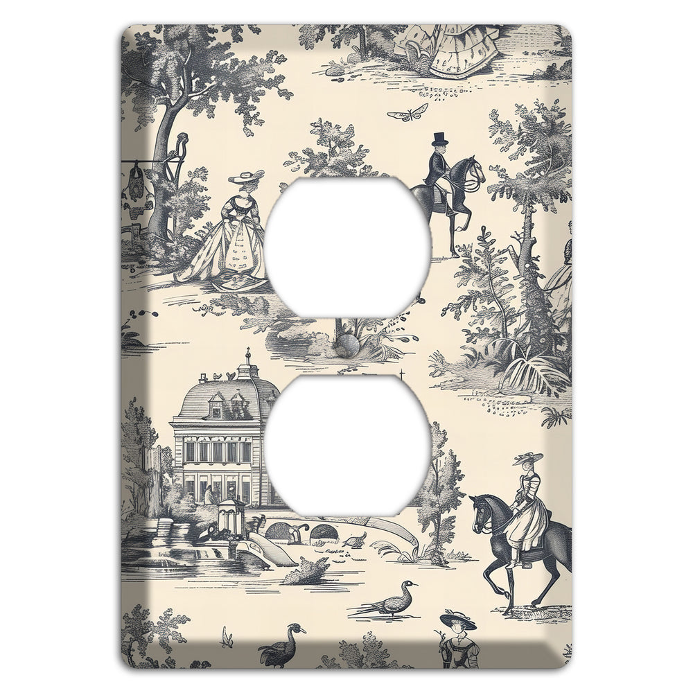 Country Estate Promenade Duplex Outlet Wallplate
