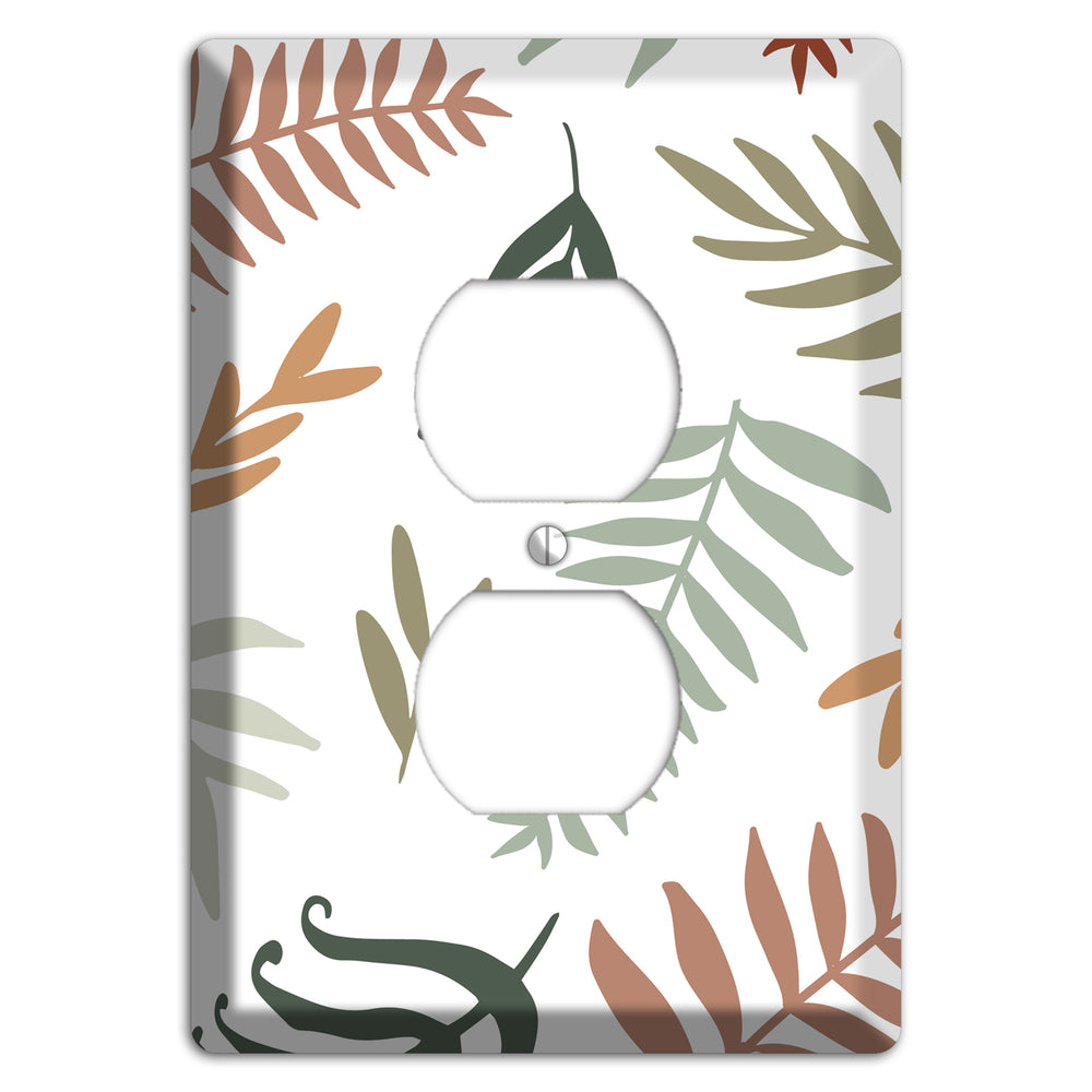 Foliage Adrift Duplex Outlet Wallplate