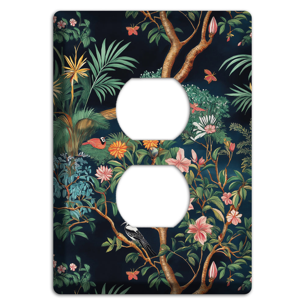 Jungle Nocturne Duplex Outlet Wallplate