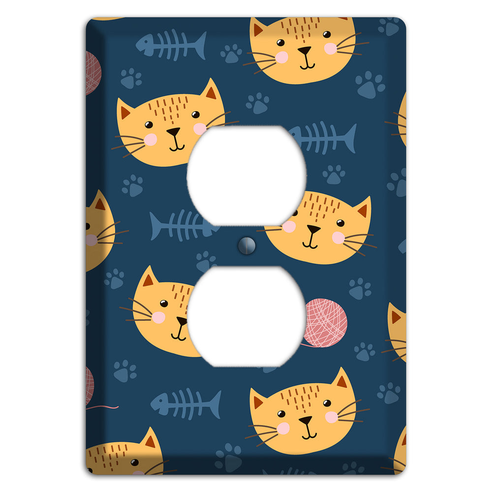 Cat Nap Parade Duplex Outlet Wallplate