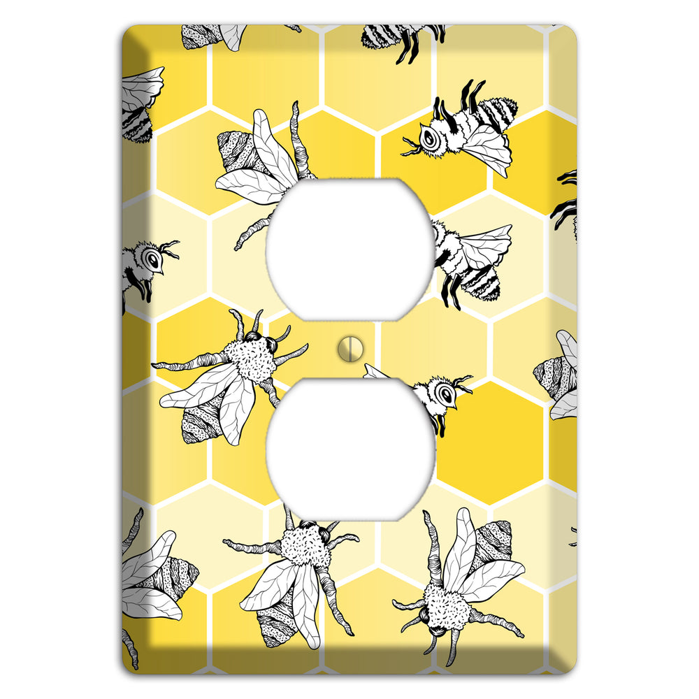 Hive Mind Scatter Duplex Outlet Wallplate