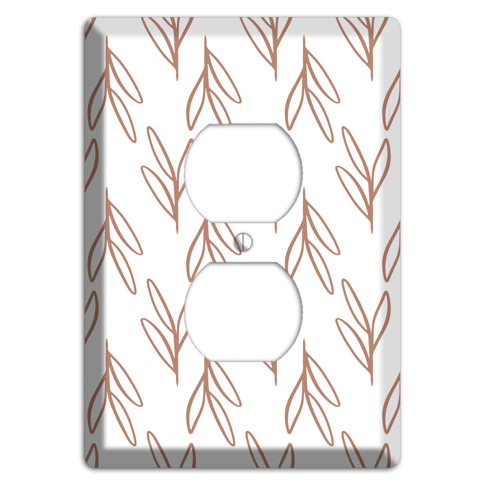 Whisper & Stem Duplex Outlet Wallplate