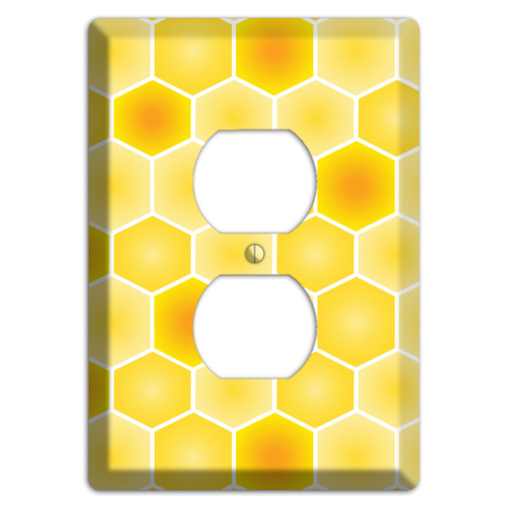 Liquid Gold Lattice Duplex Outlet Wallplate