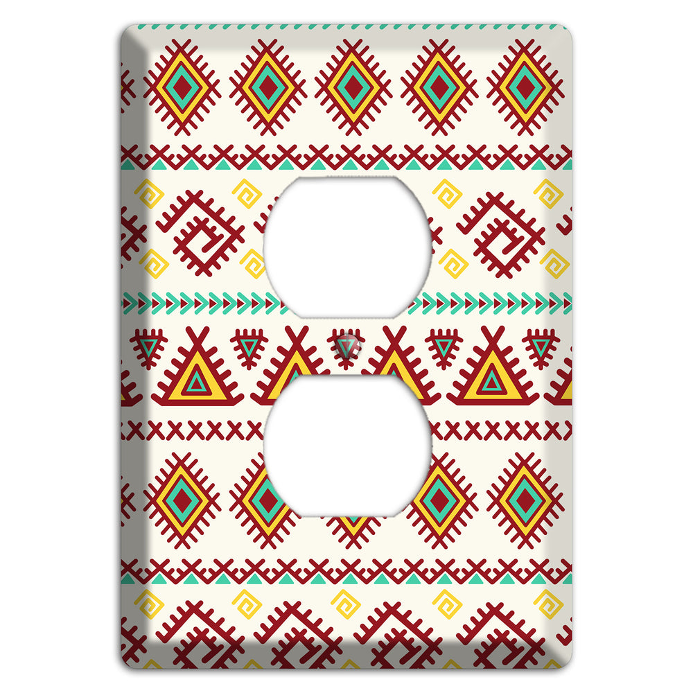 Crimson Tapestry Duplex Outlet Wallplate