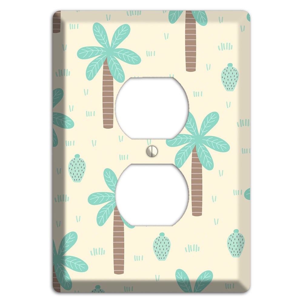 Dino Palmscape Duplex Outlet Wallplate