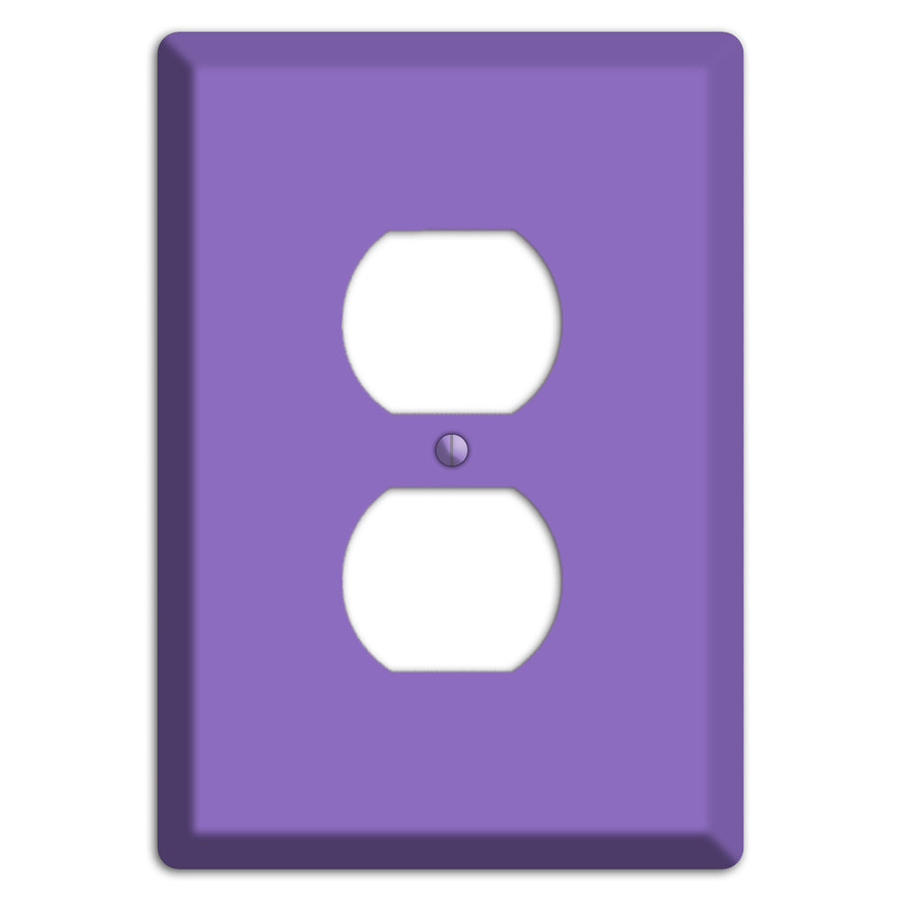 Baxter Violet Bloom Duplex Outlet Wallplate