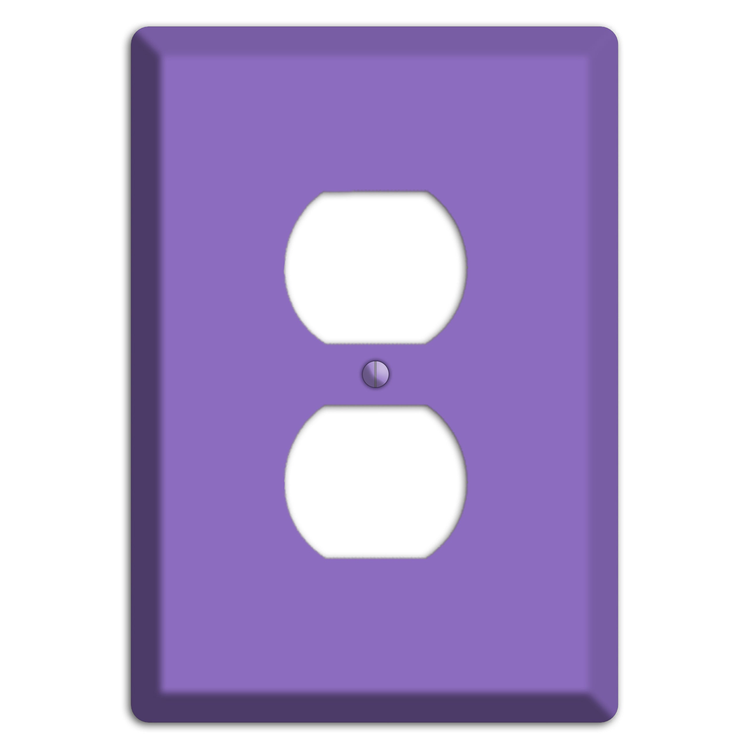 Baxter Violet Bloom Duplex Outlet Wallplate