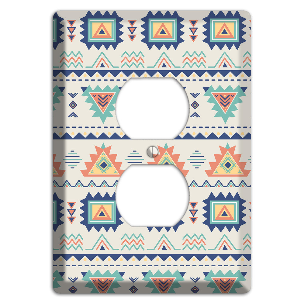 Desert Geometry Duplex Outlet Wallplate