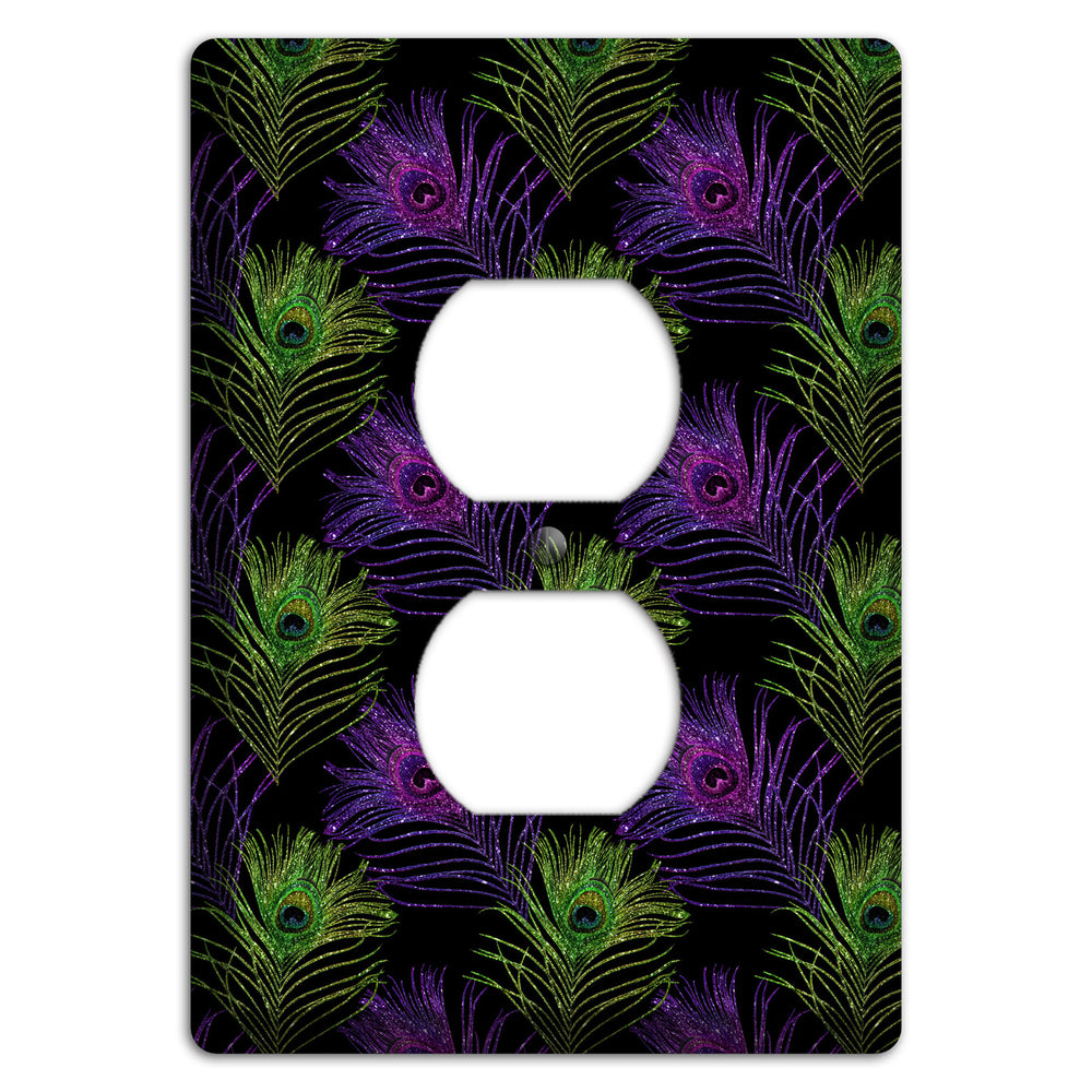 Feathers of the F√™te Duplex Outlet Wallplate