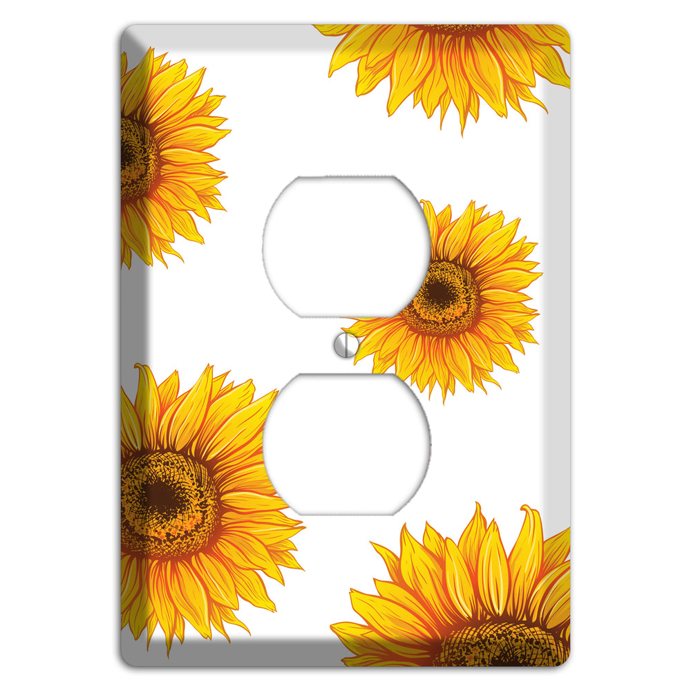 Solar Bloom Scatter Duplex Outlet Wallplate