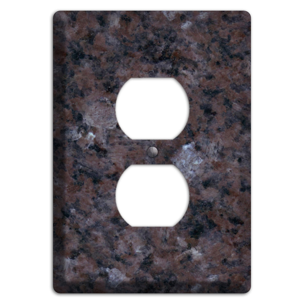 Tan Brown Granite Duplex Outlet Wallplate