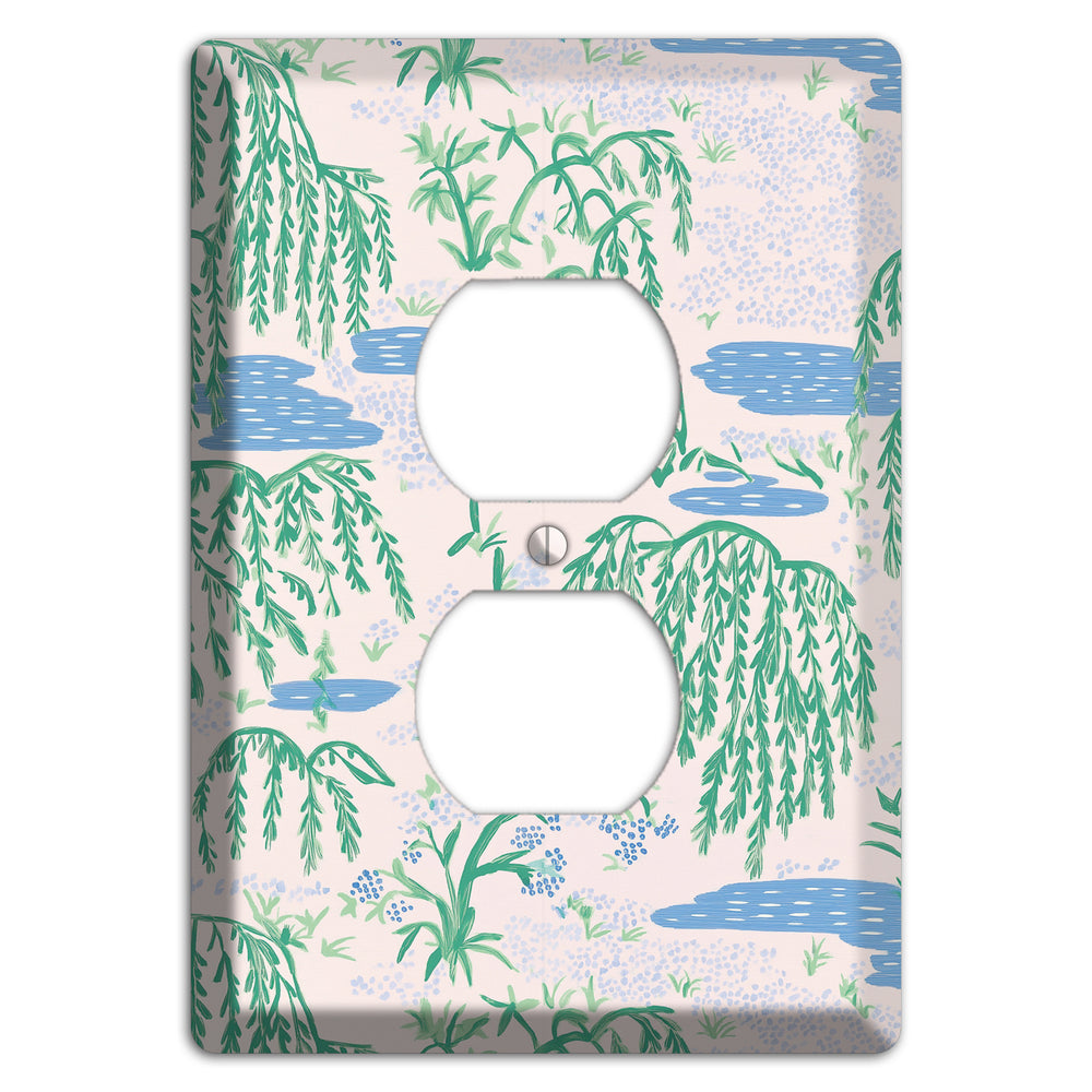 Willow & Still Water Duplex Outlet Wallplate