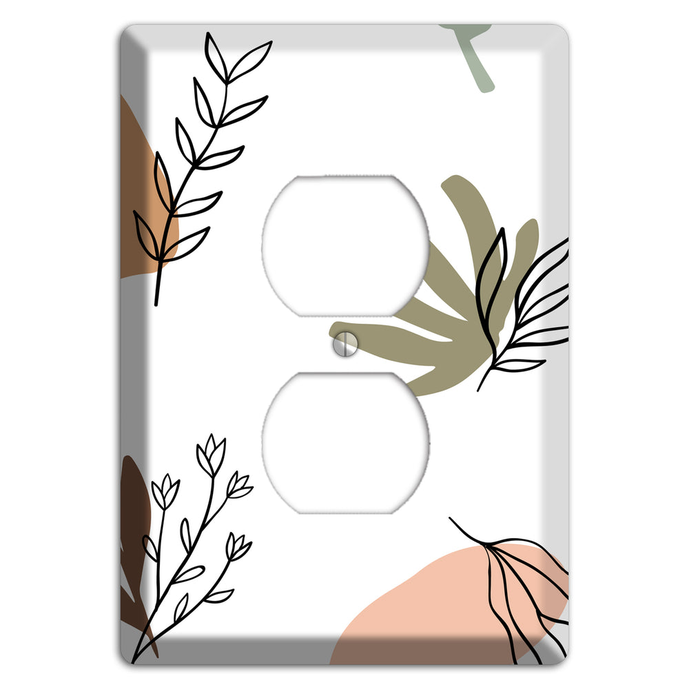 Wildflower & Clay Duplex Outlet Wallplate