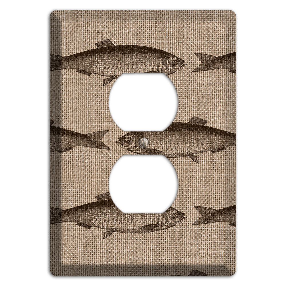 Shoal Sketch Duplex Outlet Wallplate