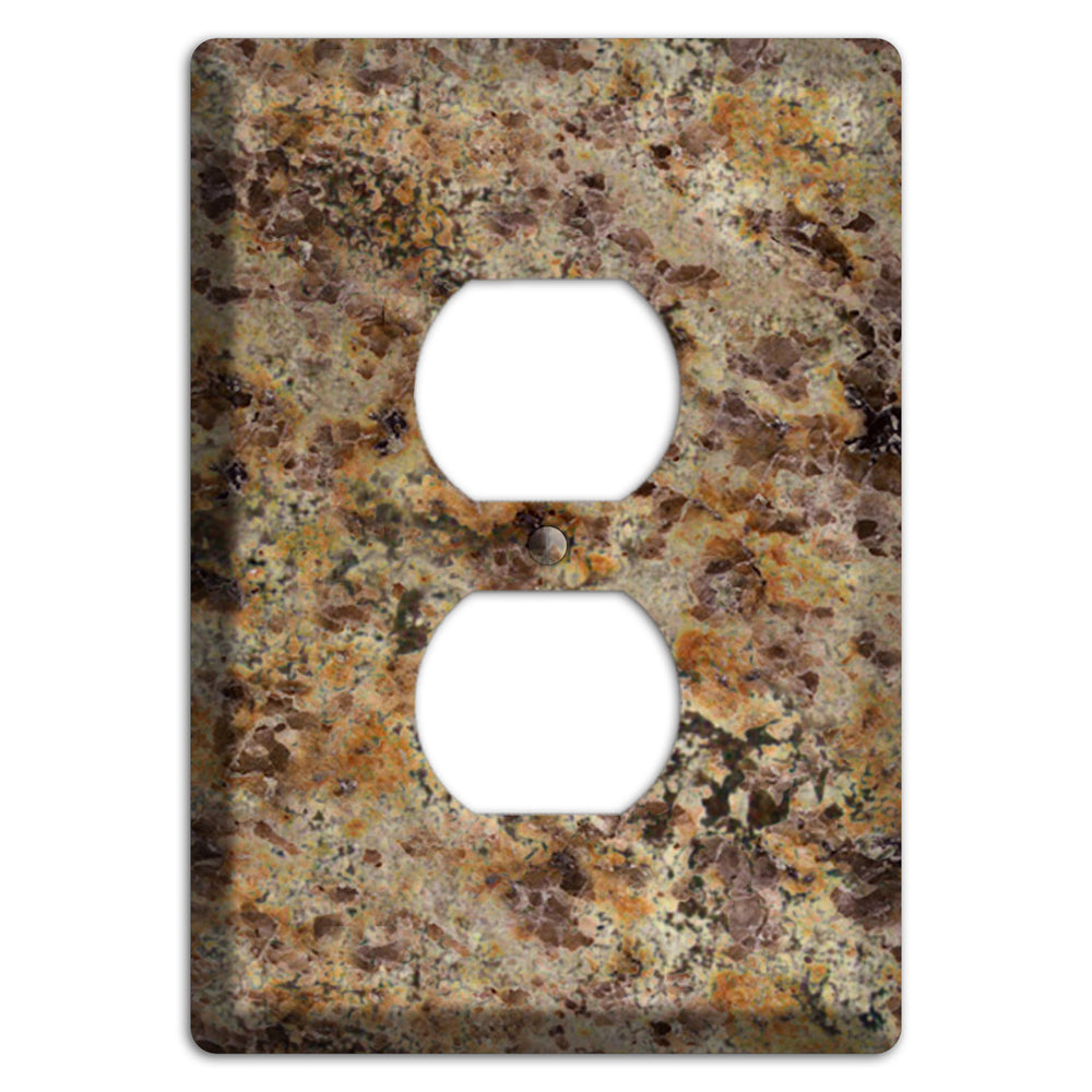 Golden Crystal Granite Duplex Outlet Wallplate
