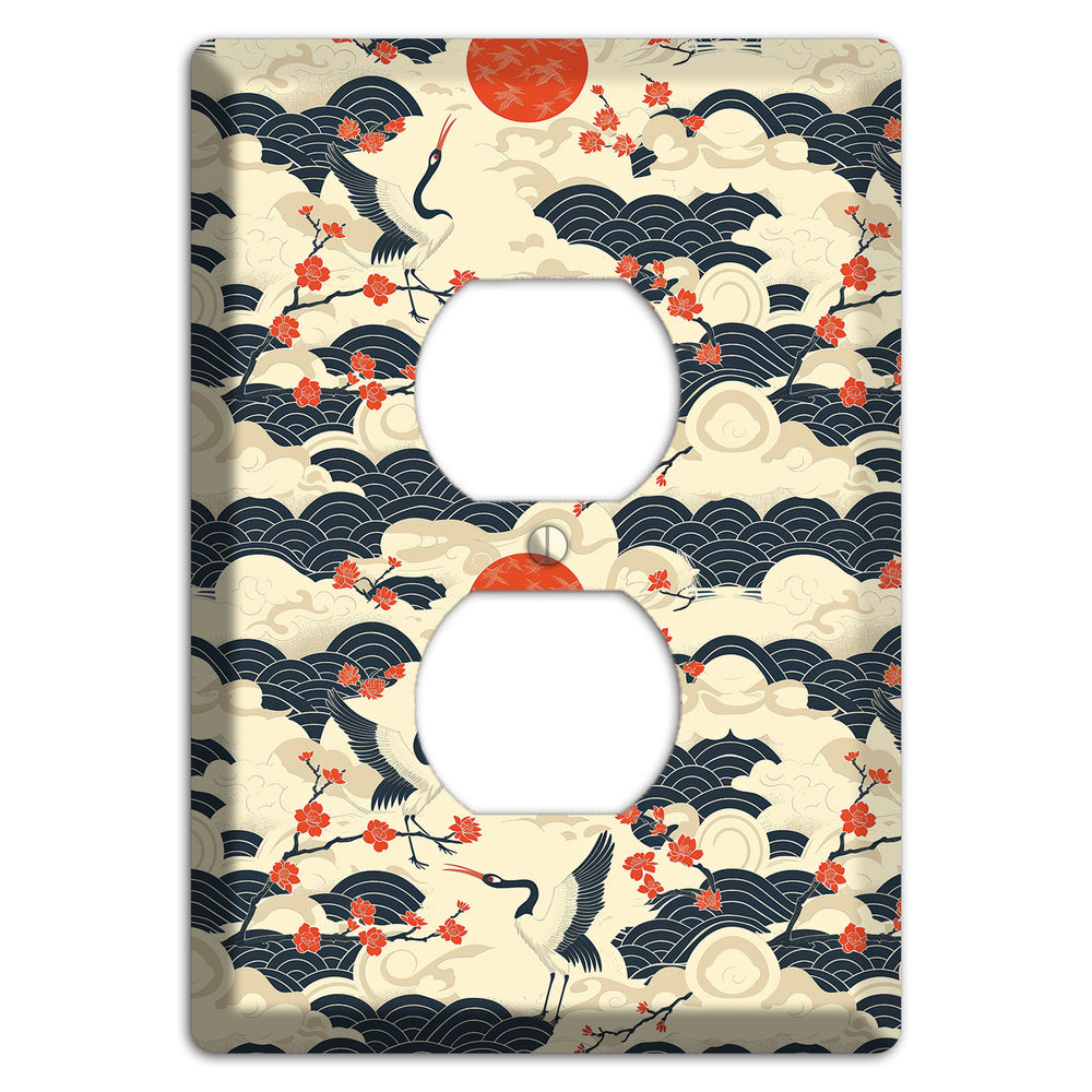 Crimson Sun Ascent Duplex Outlet Wallplate