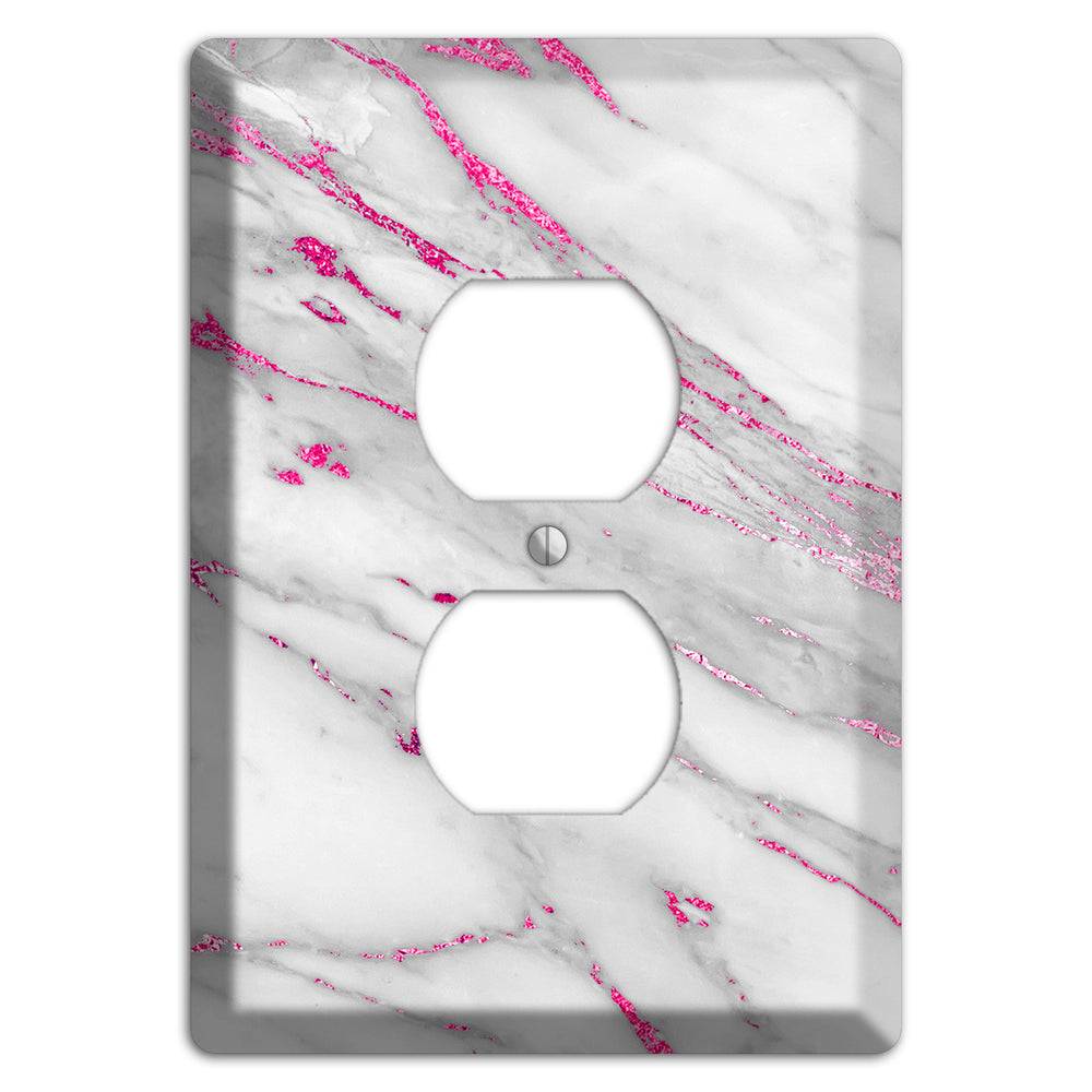 Can Can Marble Duplex Outlet Wallplate