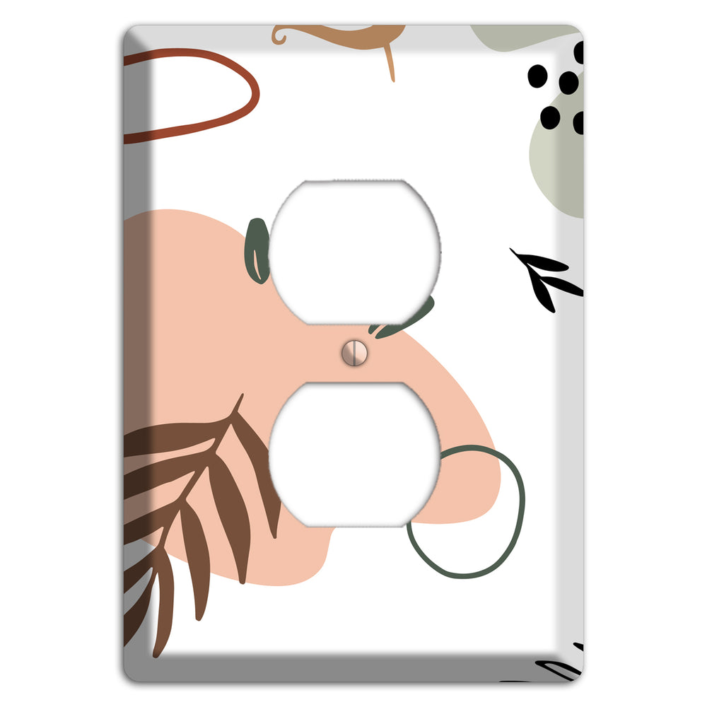 Botanical Scatter Duplex Outlet Wallplate