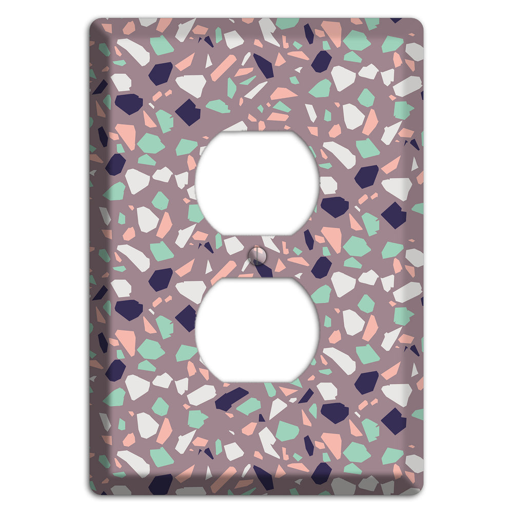 Lavender Shard Duplex Outlet Wallplate