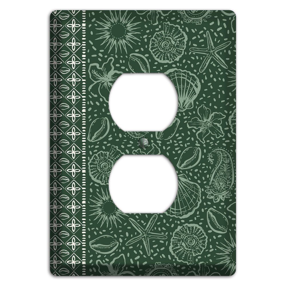 Emerald Tide Reliquary Duplex Outlet Wallplate
