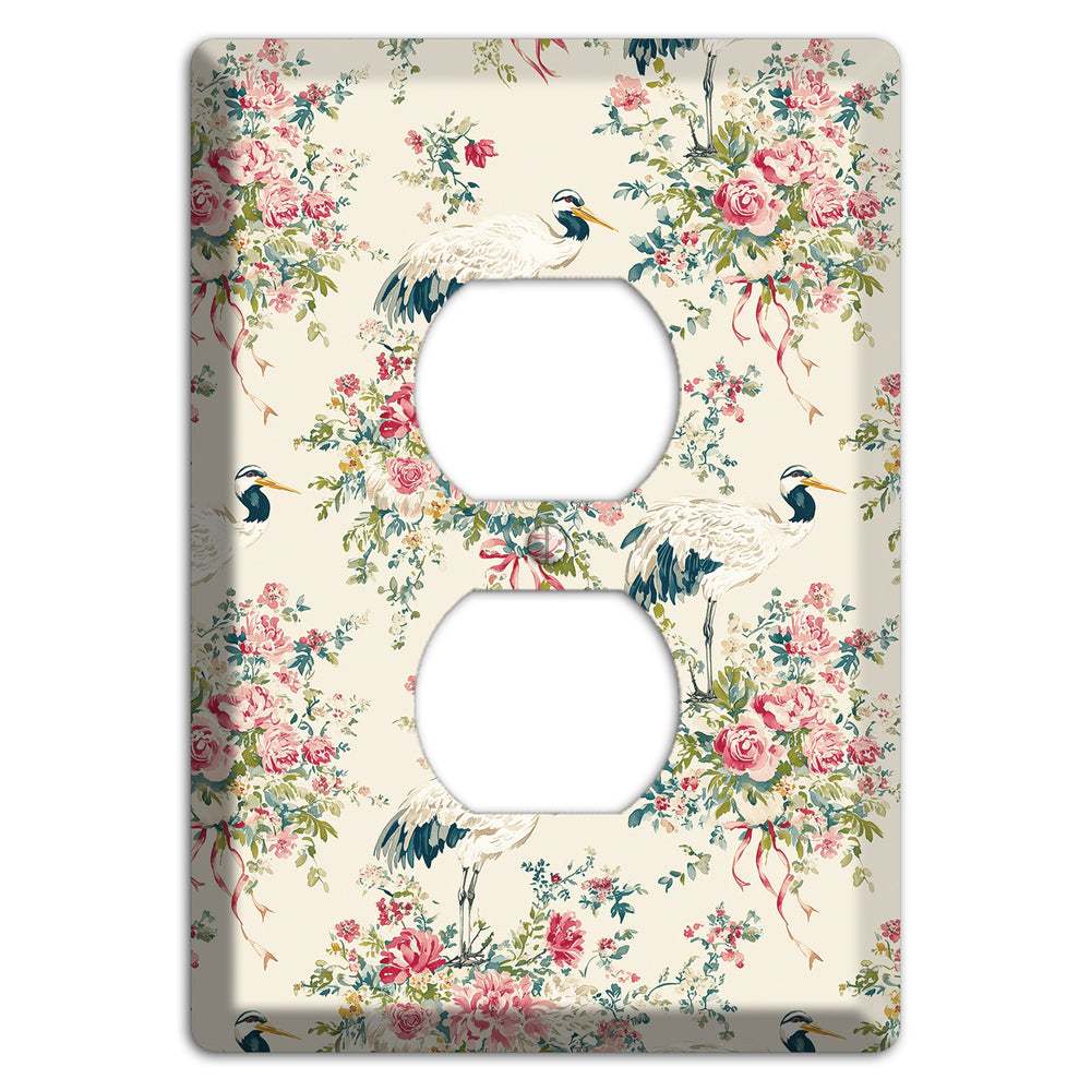Blossom & Crane Duplex Outlet Wallplate